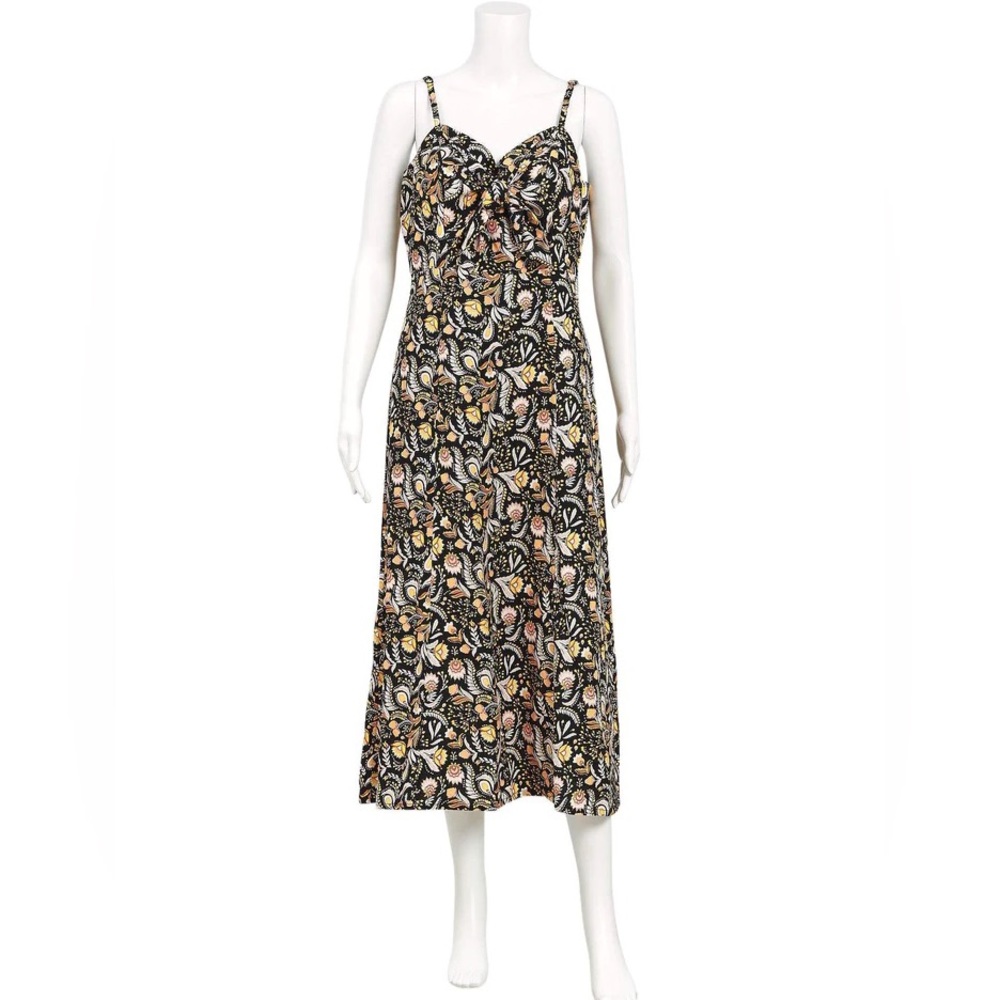 SEED HERITAGE Linen Floral Paisley Midi Dress - Picture 8 of 16